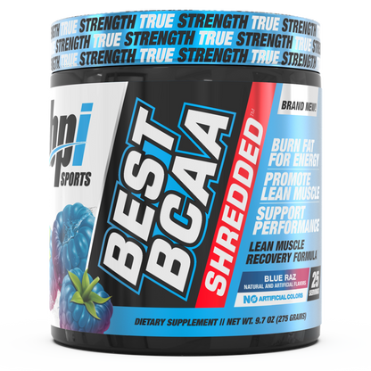 BEST BCAA SHREDDED 25 SERVS Blue Raz